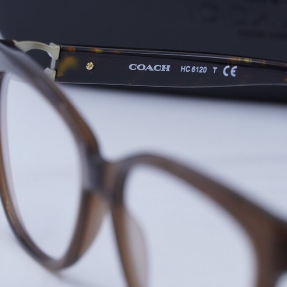 Final Price! Coach HC6120 5035 Brown Eyeglasses 52mm - Picture 8 of 11